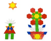 Дерев'яний ігровий набір Viga Toys Кольорова мозаїка, 250 елементів (50065)