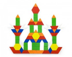 Дерев'яний ігровий набір Viga Toys Кольорова мозаїка, 250 елементів (50065)
