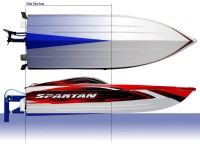 Катер Traxxas Spartan Brushless 36 "Deep-V RTR 1037мм (червоний)