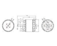 Мотор KAVAN PRO 4345 KV880 4S для самолетов