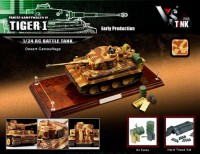 Коллекционная модель танка VSTank German Tiger I - 1:24 EP (Yellow/Brown Strip)