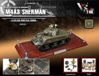 Коллекционная модель танка VSTank New MCU US M4 Sherman 1:24 (Green)
