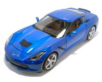 Коллекционный автомобиль Maisto Corvette Stingray 2014 1:18, синий