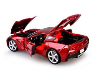 Коллекционный автомобиль Maisto Corvette Stingray 2014 1:18, красный