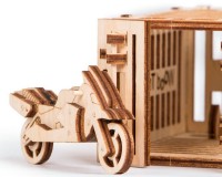 Дерев'яний конструктор Wood Trick Кран з контейнером