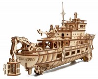 Конструктор деревянный Wood Trick Океаническая исследовательская яхта