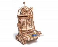 Конструктор деревянный Wood Trick Космический робот-уборщик электронный