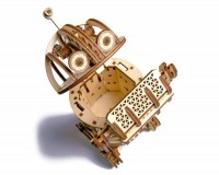 Конструктор деревянный Wood Trick Космический робот-уборщик механический