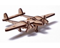 Конструктор дерев''яний Wood Trick Набір міні-3D пазлів №1 Міні-літак, Літак Корсар, Літак Лайтнінг, Космонавт