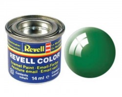 Краска Revell эмалевая №61 изумрудно-зеленая глянцевая (emerald green gloss), 14 мл (RV32161)