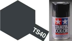 Фарба - спрей Tamiya TS-40 100ml металік чорний (85040)
