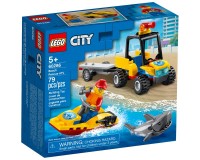 Конструктор Lego City Пляжный спасательный вездеход, 79 деталей (60286)