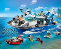 Конструктор Lego City Поліцейський патрульний човен, 276 деталей (60277)