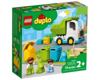 Конструктор Lego Duplo Мусоровоз и контейнеры для раздельного сбора мусора, 19 деталей (10945)