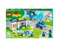Конструктор Lego Duplo Поліцейська дільниця та гелікоптер 40 деталей (10959)