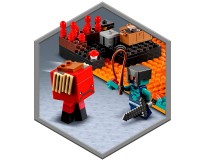 Конструктор LEGO Minecraft Нижний бастион 300 деталей (21185)