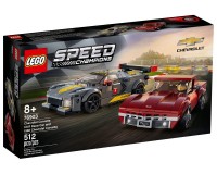 Конструктор Lego Speed Champions Chevrolet Corvette C8.R Race Car & 1968 Chevrolet Corvette, 512 деталей (76903)
