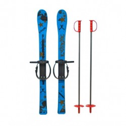 Лыжи с палками Marmat детские пластиковые 90 см синие