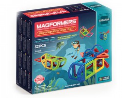 Магнітний конструктор Magformers Подорож до морських глибин, 32 елемента