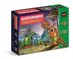 Магнитный конструктор Magformers Оживший динозавр, 81 элемент