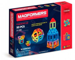 Магнітний конструктор Magformers Базовий набір, 50 елементів