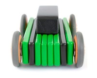 Магнитный конструктор Tegu Люк, зеленый, 15 элементов
