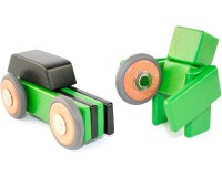 Магнітний конструктор Tegu Люк, зелений, 15 елементів