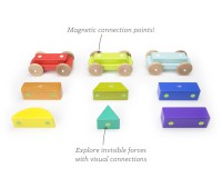 Магнітний конструктор Tegu Поїзд геометричні фігури