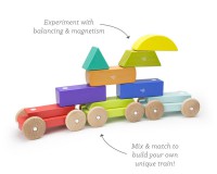 Магнитный конструктор Tegu Поезд геометрические фигуры