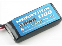Аккумулятор Team Orion 6,6В(2s) 1100mAh JST-plug LiFe 30C Marathon Life Standard RX Pack Soft Case BEC