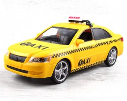 Машина Wenyi такси 1:16 (жёлтая)