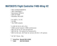 Полетный контроллер Matek F405-WING V2