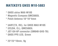 GPS датчик і компас Matek M10-5883 GNSS & Compass