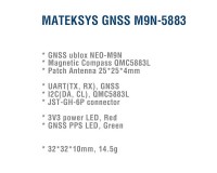GPS датчик и компас Matek M9N-5883 GNSS & Compass