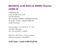 Приймач Matek mLRS 900MHz Receiver, mR900-30