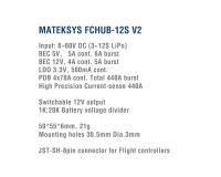 Плата распределения питания Matek PDB FCHUB-12S V2 for Xclass