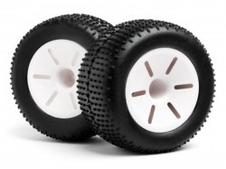Колесо в сборе 1/10 Truggy Wheel & Tyre Assembly 12mm Hex Mount 105mm Dia.X 55mm Wide (MV22136)
