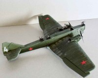 Сборная модель Amodel Советский бомбардировщик TB-1 & KP-1 airborne landing craft 1:72 (AMO72351