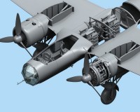 Сборная модель ICM Немецкий бомбардировщик Do 17Z-2, IIМВ 1:48 (ICM48244)
