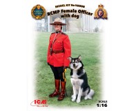 Збірна модель ICM фігурки офіцера Королівської канадської кінної поліції з собакою 1:16 (ICM16008)