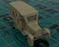 Сборная модель ICM Американский санитарный автомобиль Model T 1917 Ambulance, IМВ 1:35 (ICM35661)