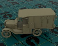 Збірна модель ICM Санітарний автомобіль Model T 1917 з медичним персоналом США, IСВ 1:35 (ICM35662)