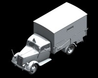 Сборная модель ICM Немецкий санитарный грузовик Typ 2,5-32 с закрытым кузовом, IIМВ 1:35 (ICM35402)