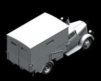Збірна модель ICM Німецька санітарна вантажівка Typ 2,5-32 з закритим кузовом, IIСВ 1:35 (ICM35402)