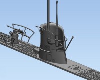 Сборная модель ICM Немецкая подводная лодка U-Boat Type IIB (1939) 1:144 (ICMS009)