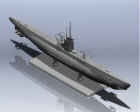 Сборная модель ICM Немецкая подводная лодка U-Boat Type IIB (1943) 1:144 (ICMS010)