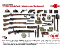 Сборная модель ICM Оружие и снаряжение пехоты Великобритании, IМВ 1:35 (ICM35683)