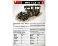 Збірна модель MiniArt Радянський автобус ГАЗ 03-30 зразка 1938 р 1:35 (MA35149)