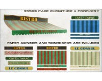 Збірна модель MiniArt Меблі і посуд для кафе 1:35 (MA35569)