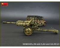 Сборная модель MiniArt Армейский автомобиль Kfz.70 с пушкой 7,62 см F.K. 39(r) 1:35 (MA35189)